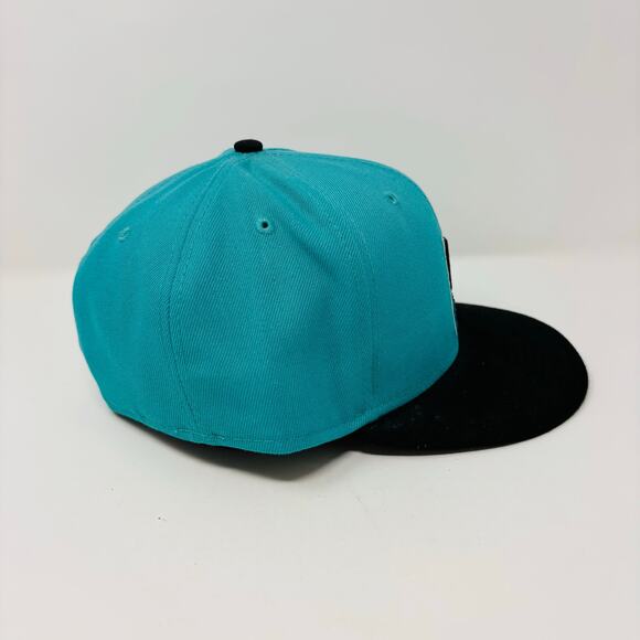 Florida Marlins Hat Cap Fitted Size 8 1997 World Series Side Patch Blue Wool MLB - Picture 7 of 8